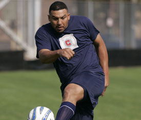 misleading picture of zambrano doing something else because i don't have one of him at a computer